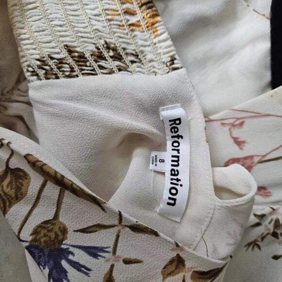 NEW Reformation Myah Floral-Printed Maxi Dress Size 8 #1643 - Picture 8 of 10